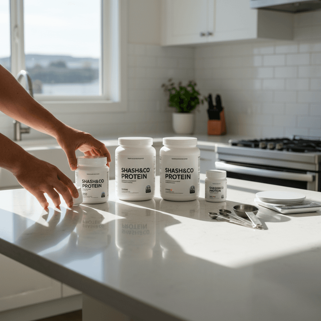 Complete set of Shash&co supplements arranged for daily preparation